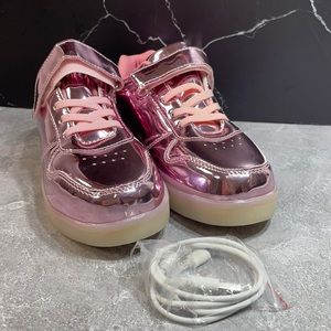 Fashion Led Basketball Shoes Pink Size 4.5m